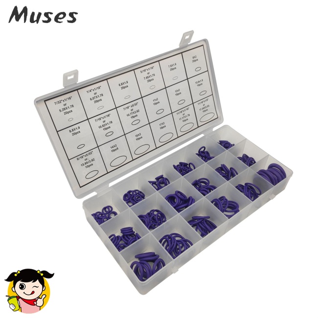 Bộ 270 Vòng Đệm Cao Su O-ring 18 Kích Cỡ Chuyên Dụng Sửa Chữa Xe Hơi