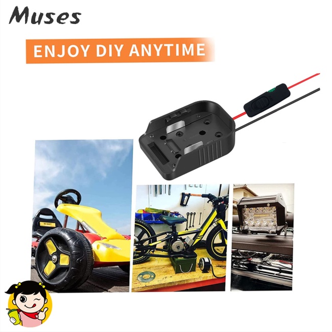 Bộ Chuyển Đổi Pin Kèm Cầu Chì Tương Thích Với Pin Makita Bosch Lithium