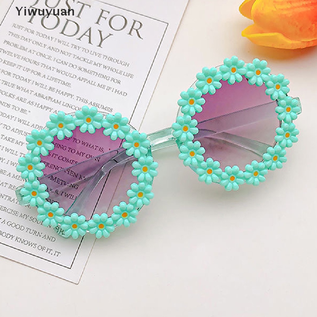 < Yiwuyuan > Kính Râm Thể Thao Hình Hoa Tròn Cho Bé Trai Bé Gái