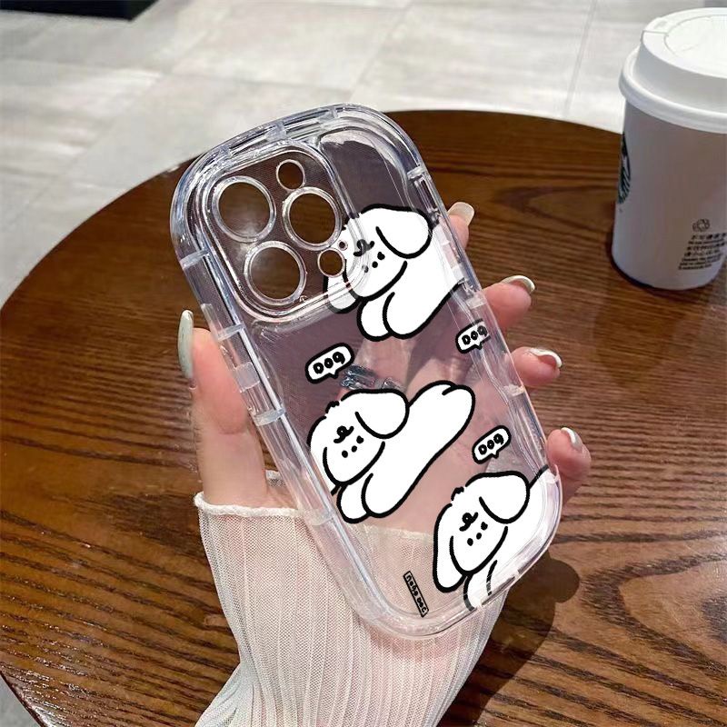 ✅Ốp Điện Thoại Mềm Trong Suốt Chống Sốc Hình Ba Chú Cún Cho Iphone 8p / Xsmax Xr 7 / 1211 13iPhone14