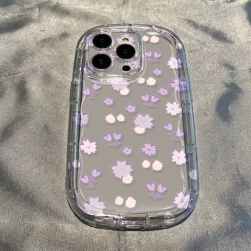 ✅Ốp Điện Thoại Mềm Trong Suốt Chống Sốc In Họa Tiết Hoa Cho Iphone 13 / 712 Xr 8p 11 / 14 xs JS58