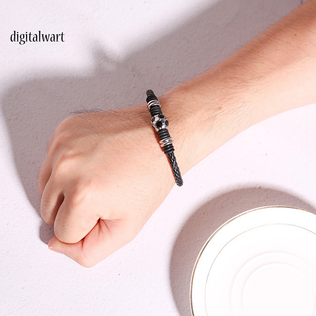 Kỹ Thuật Số| Vòng Tay Dây Thừng Màu Đen / Xanh Dương Có Khóa Cài Chi Tiết Tinh Tế Phong Cách Tối Giản