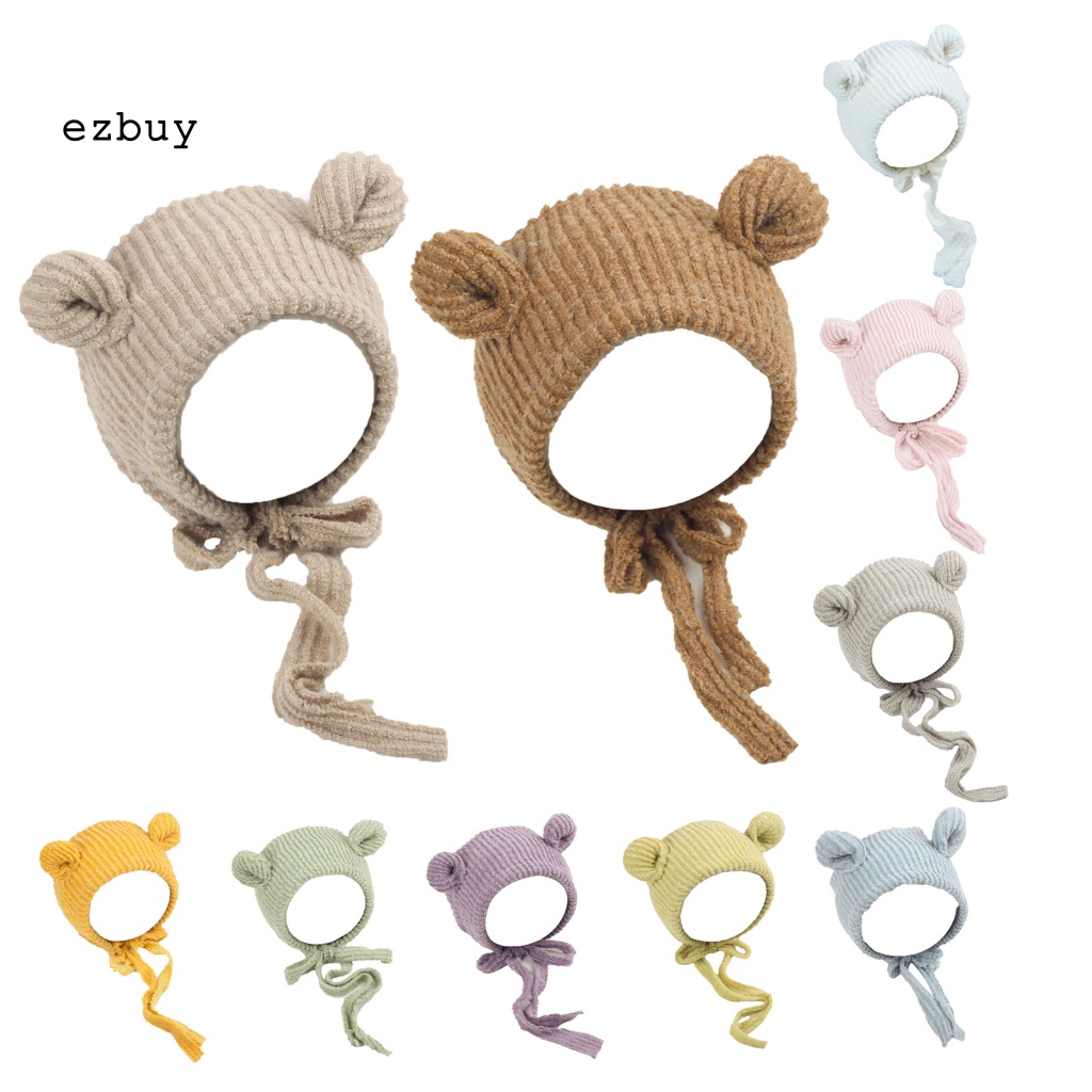 Mũ Sợi Acrylic Màu Sắc Tươi Tắn Thân Thiện Với Da Dùng Làm Đạo Cụ Chụp Ảnh Cho Bé