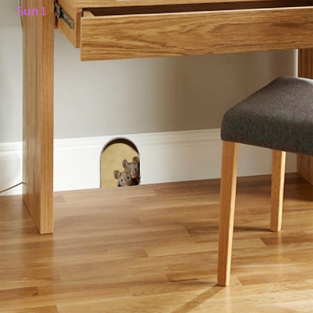 Bộ 5 Miếng Dán Tường Trang Trí Hình Chuột Xinh Xắn Sun1 > 5 Cái