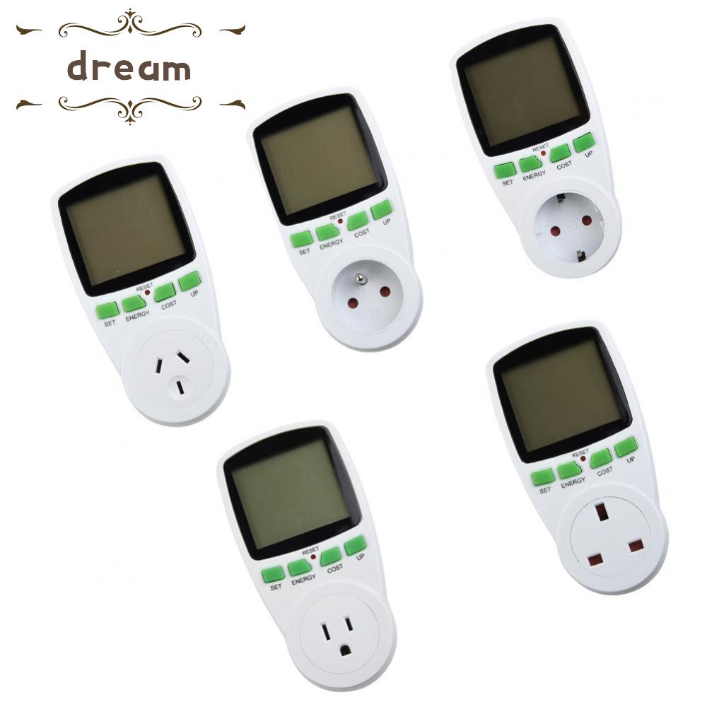 【DREAMLIFE】1 * Energy Consumption Energy Costs Measuring Device Electricity Meter UK Socket