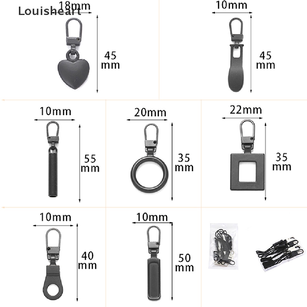 Bộ 5 Dụng Cụ Sửa Khóa Kéo Bằng Kim Loại Có Thể Tháo Rời Louisheart TFG