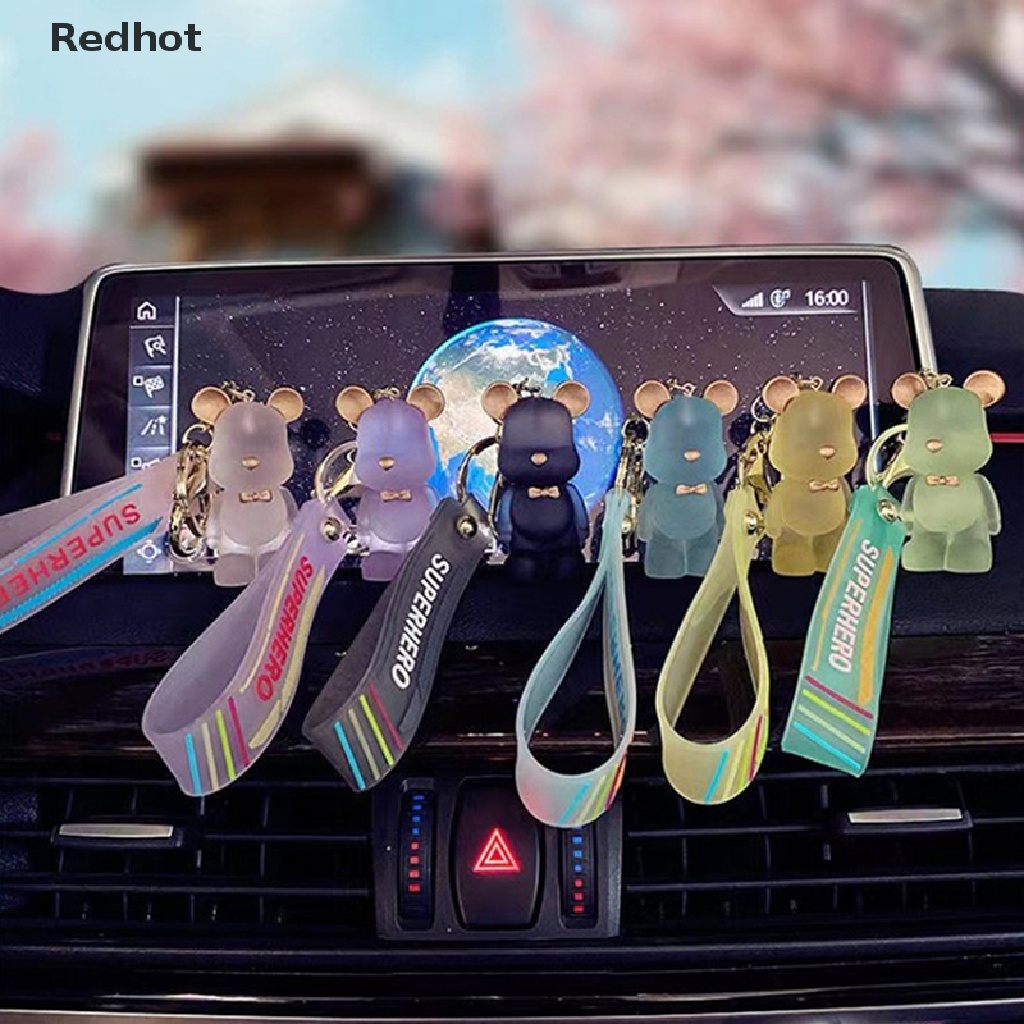 &lt; Redhot &gt; Móc Khóa Pha Lê Hình Gấu Dễ Thương Cho Nữ / Điện Thoại / Chìa Khóa Xe Hơi / Làm Quà Tặng Bé Gái Bán Chạy