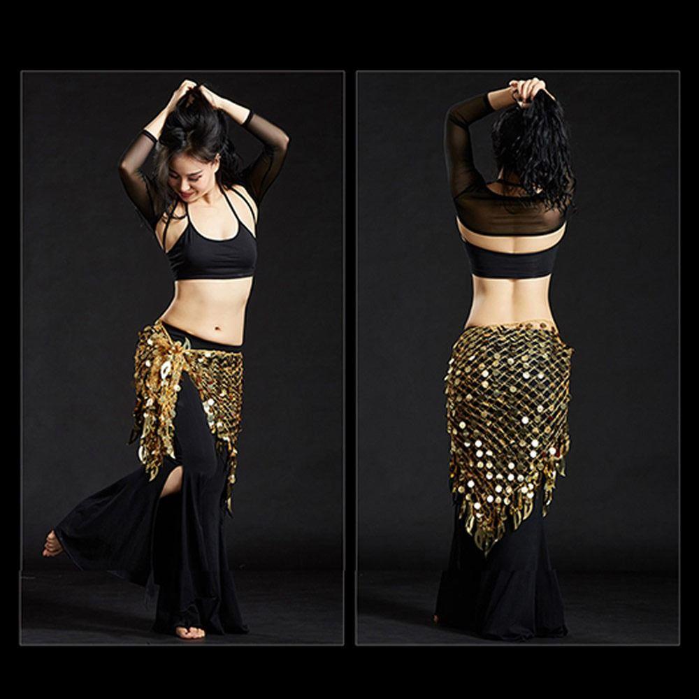 Thắt Lưng Tua Rua Đính Kim Sa Lấp Lánh Dùng Múa Bụng Cho Nữ