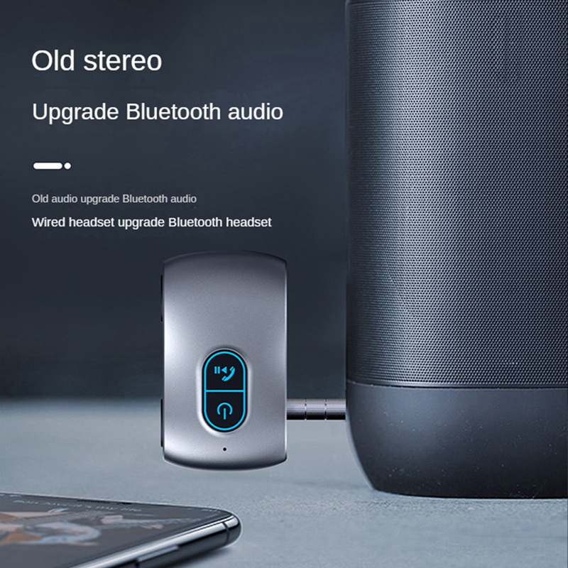 1 Bộ Chuyển Đổi Bluetooth 5.0 Aux Bluetooth 5.0 2 Trong 1 Pin 16H Cho Xe Hơi