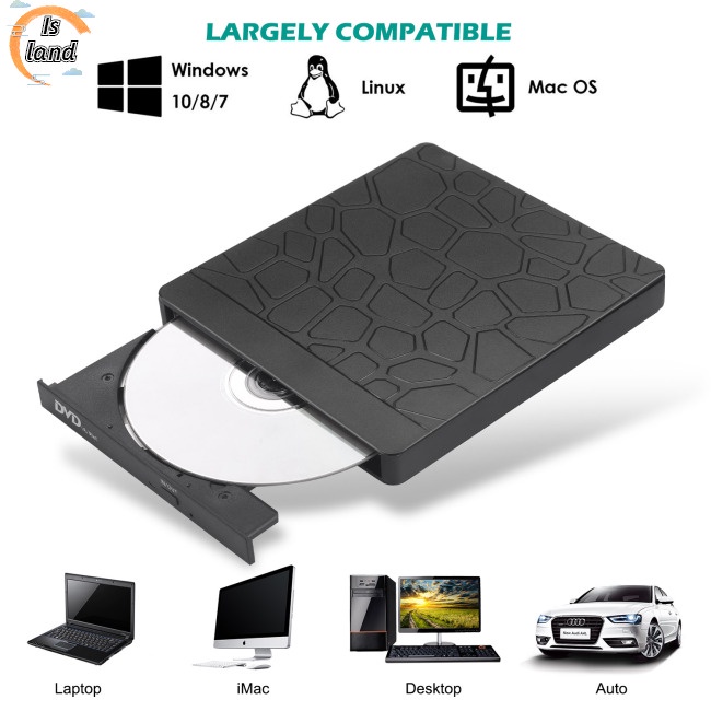 Ổ Đĩa Dvd Gắn Ngoài Kết Nối Usb 3.0 Cho Máy Tính