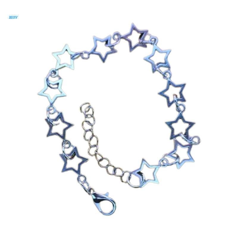 Vòng Tay Hợp Kim Hình Ngôi Sao Phong Cách Hip hop