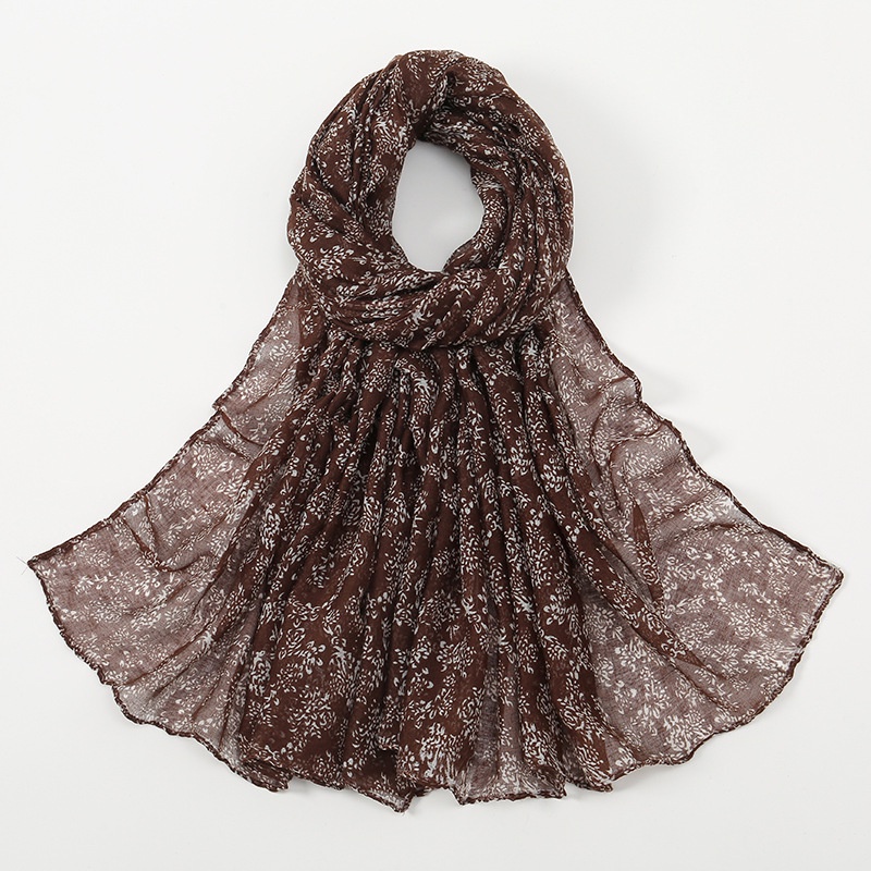 Khăn Choàng Trắng Nhẹ Thoáng Khí In Họa Tiết Phong Cách Cổ Điển Độc Đáo Kích Thước 180 * 90 Thời Trang Cho Nữ