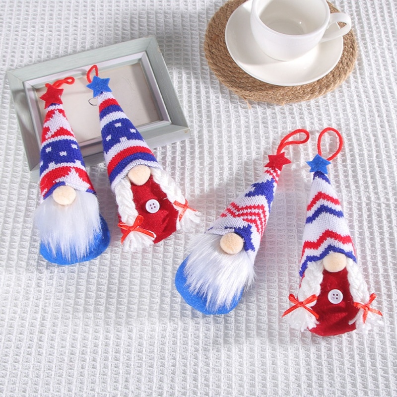 Búp Bê Gnome Patriotic Treo Trang Trí Ngày Độc Lập
