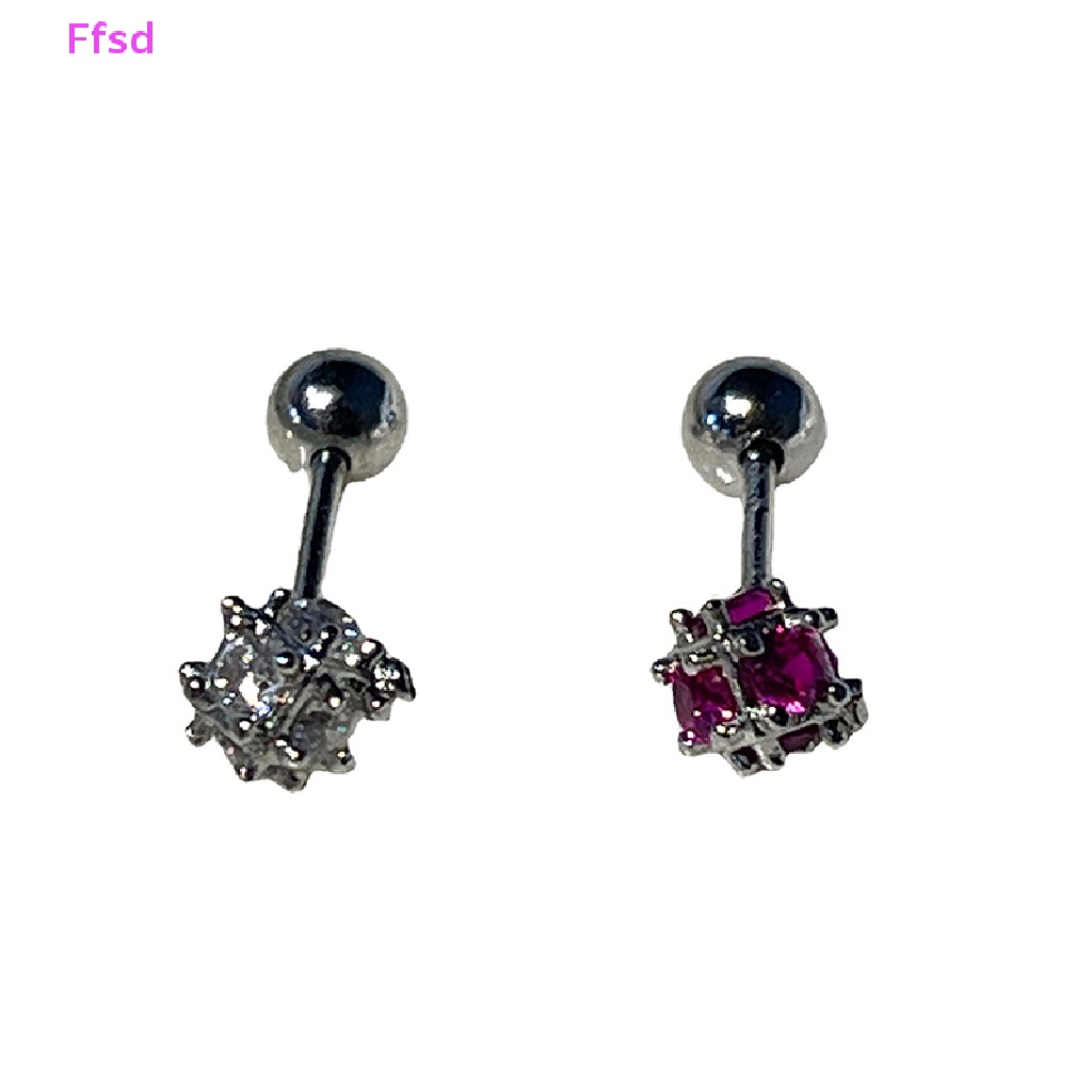 1 Đôi Khuyên Tai Đính Đá Zircon Thời Trang Cho Nữ