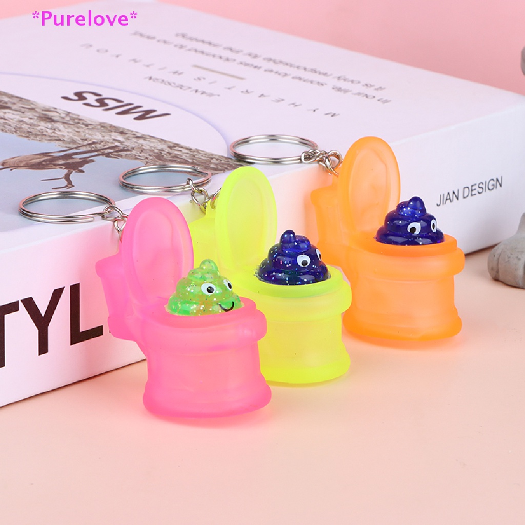 Móc Khóa Hình Bồn Cầu Mini Vui Nhộn Sáng Tạo Mới