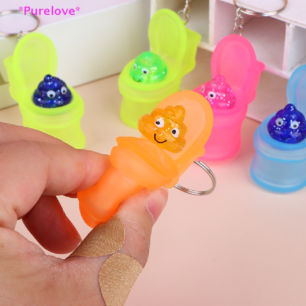 Móc Khóa Hình Bồn Cầu Mini Vui Nhộn Sáng Tạo Mới