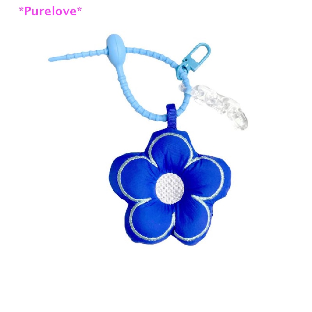 Móc Khóa Hình Bông Hoa Nhỏ Bằng Vải Lông Nhung Tinh Khiết Hợp Thời Trang Dễ Thương Dành Cho Bạn Nữ Mới