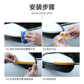Nhãn dán phản quang linh hoạt cho gương chiếu hậu xe hơi/xe máy, cảnh báo, chống trầy xước, trang trí ngoại thất
