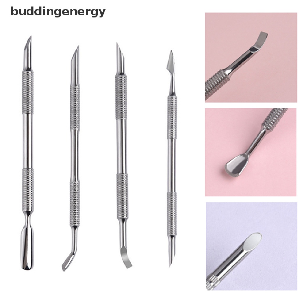 1 Dụng Cụ Hai Đầu Bằng Thép Không Gỉ Dùng Để Loại Bỏ Da Chết Và Làm Móng