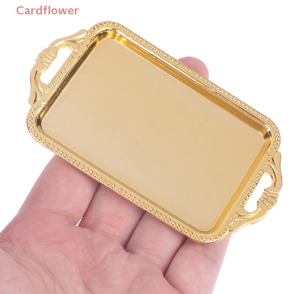 Bộ 2 Khay Trà Mini Bằng Nhựa Dùng Trang Trí Nhà Búp Bê