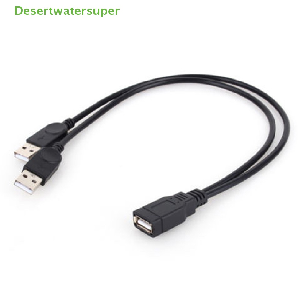 Dây Cáp Sạc Truyền Dữ Liệu USB 2.0 1 Female Sang 2 Male Y-Splitter