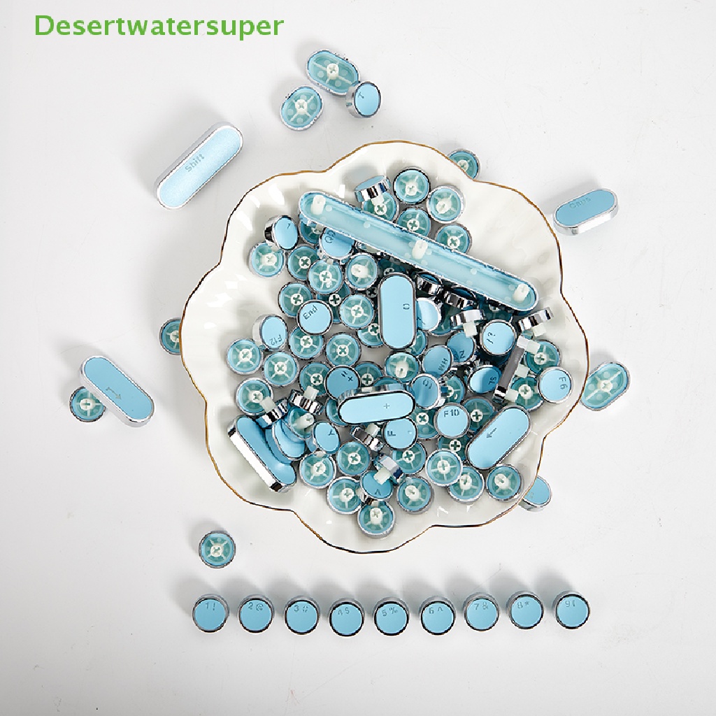 Bộ 104 Nút Bàn Phím Tròn Phong Cách Retro