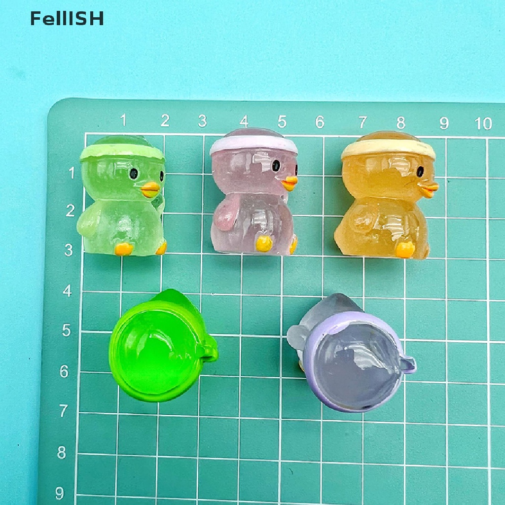 Bộ 2 Đồ trang trí Chú Vịt Dạ Quang Dễ Thương Dùng Trang Trí 439br