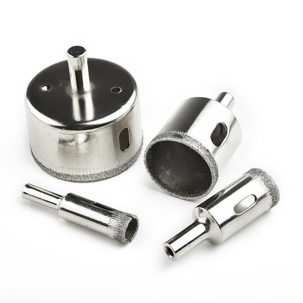 Bộ 10 Mũi Khoan Lỗ 3-50mm Cho Vật Liệu Kính Đá Gốm Sứ