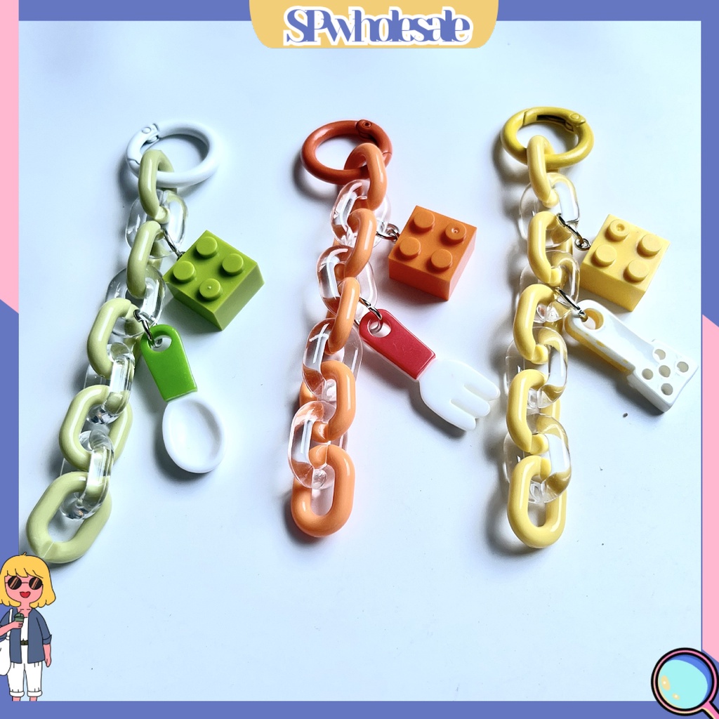 <SPwholesale> Móc Chìa Khóa Dạng Thạch Mặt Dây Chuyền Thạch Không Dễ Vỡ Chống Mài Mòn Trang Trí Độc Đáo Nhiều Màu Sắc Làm Quà