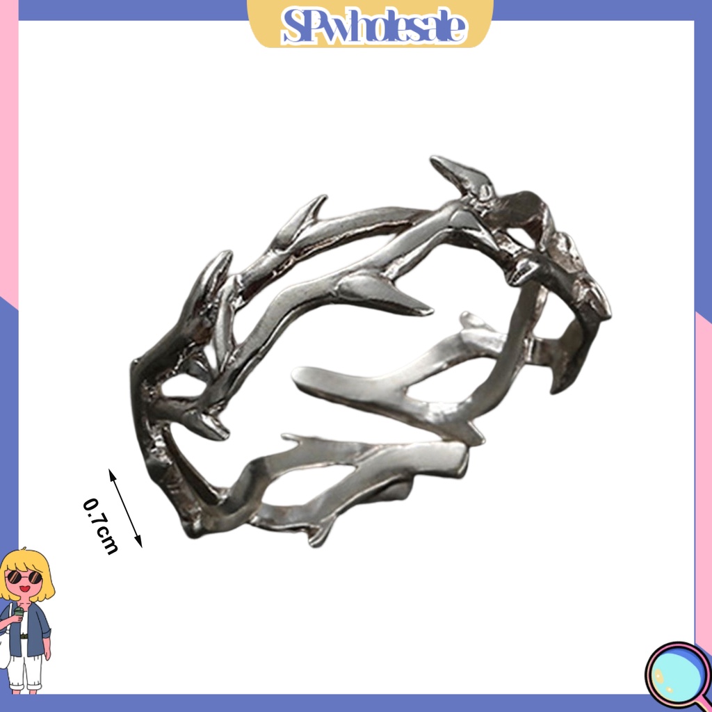 <SPwholesale> Nhẫn Đeo Ngón Tay Phong Cách Punk Hiphop Punk Cổ Điển Có Thể Điều Chỉnh Dành Cho Nam