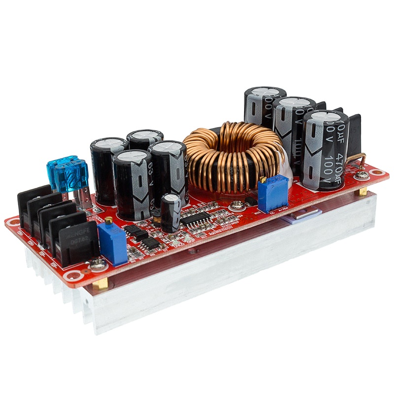 Mô Đun Tăng Áp 8-60V Sang 12-83V 1200W 20A DC Cho Xe Hơi Mạch Tăng Áp DC-DC 18A 1200W Vào 10-60VDC Ra 12-83VDC