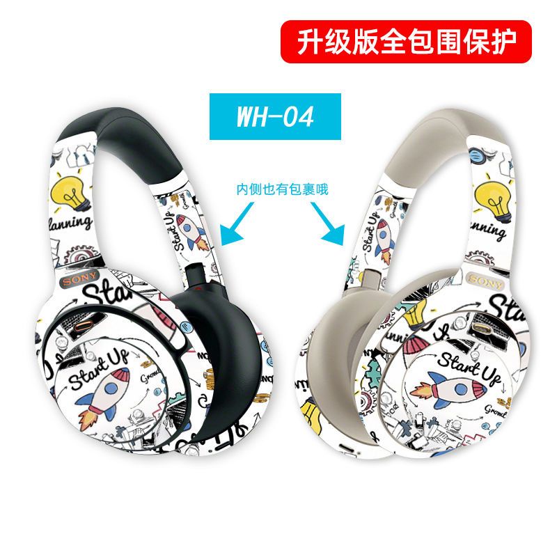 Miếng Dán Bọt Biển Họa Tiết Ngôi Sao Cho Tai Nghe Sony Wh1000xm3 XM4