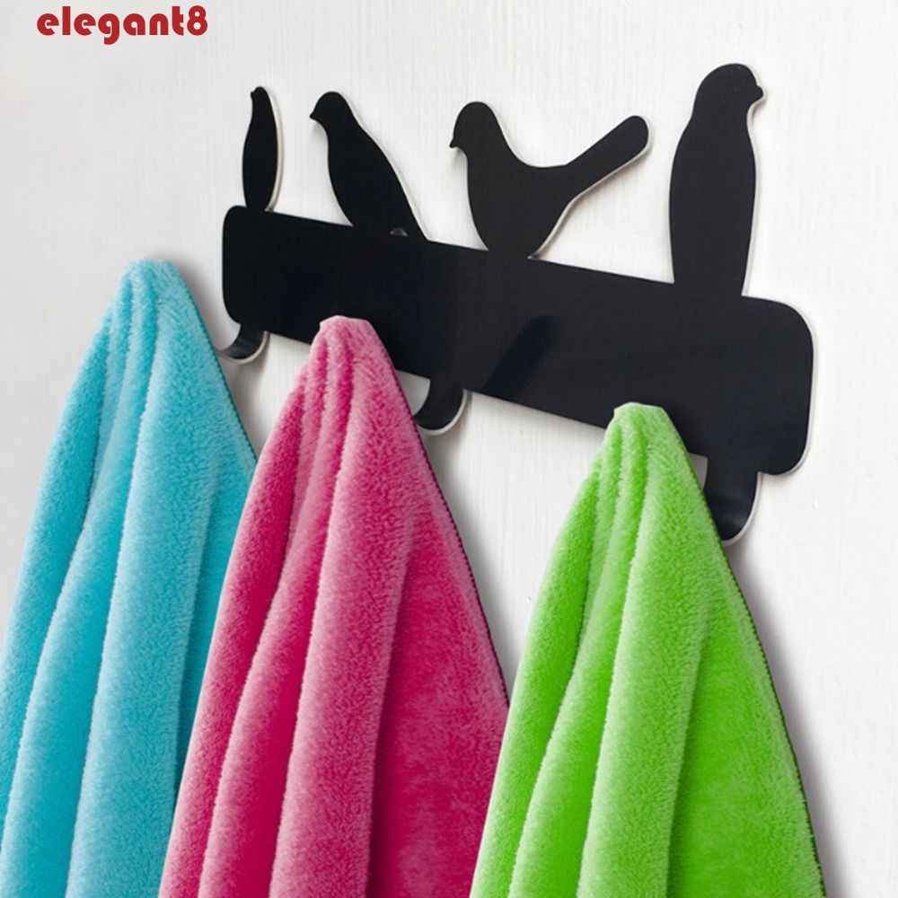 Bộ 3 Móc Treo Khăn Gắn Tường Trang Trí Không Cần Đục Lỗ