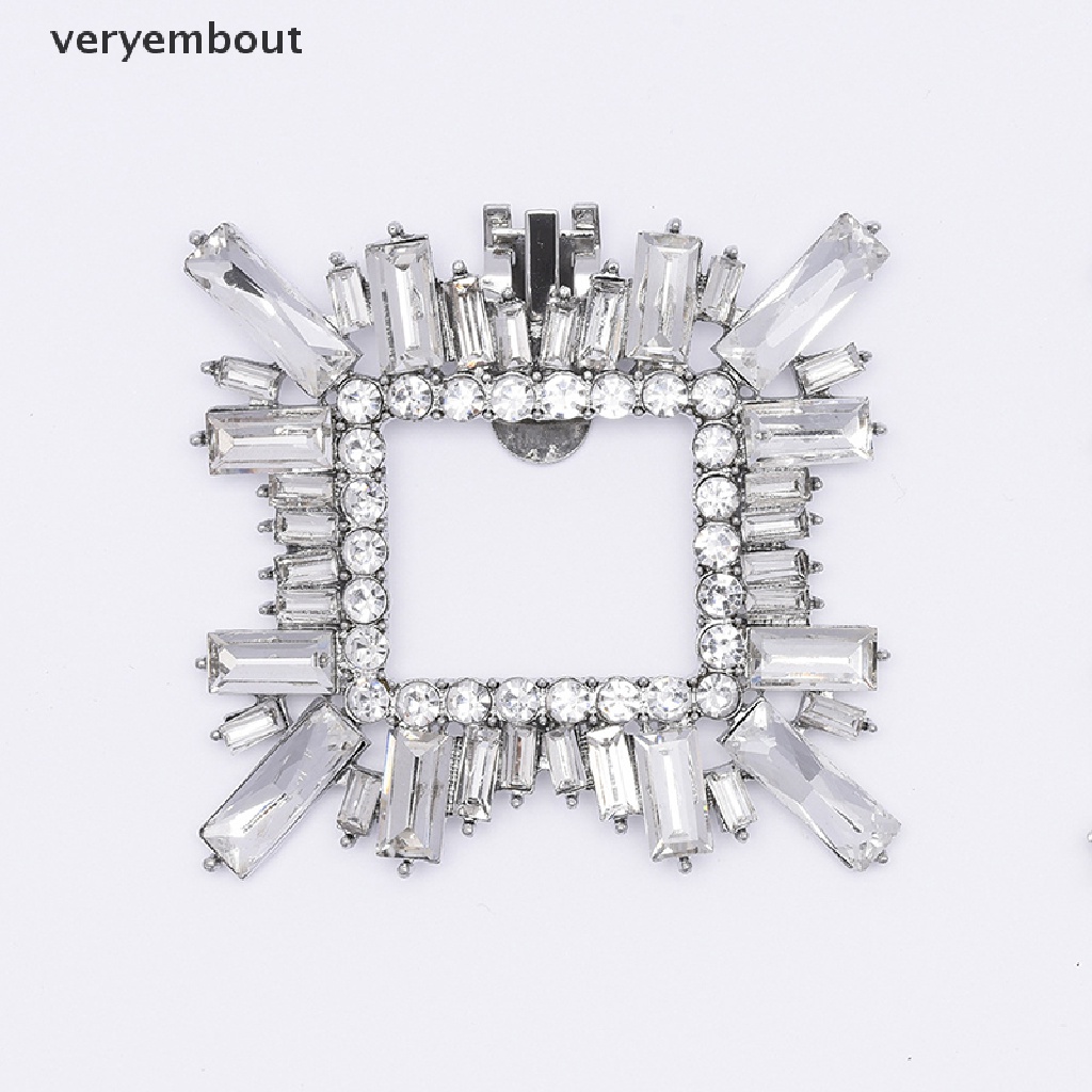 1 Cặp Kẹp Đính Đá Lấp Lánh Trang Trí Giày Cao Gót Cho Cô Dâu