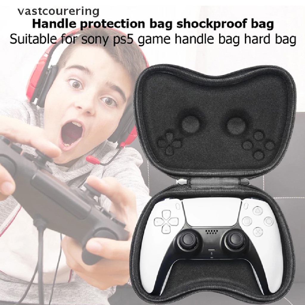 Túi Đựng Tay Cầm Chơi Game Bằng EVA Cứng Chống Sốc &amp; Bụi Có Dây Cho Playstation 5 / PS5 2023