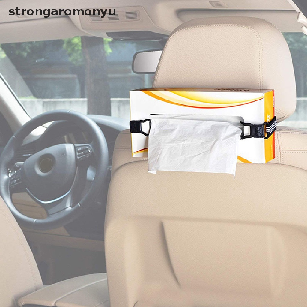 Giá Đỡ Khăn Giấy Co Giãn Gắn Tấm Che Nắng Xe Hơi Tiện Dụng