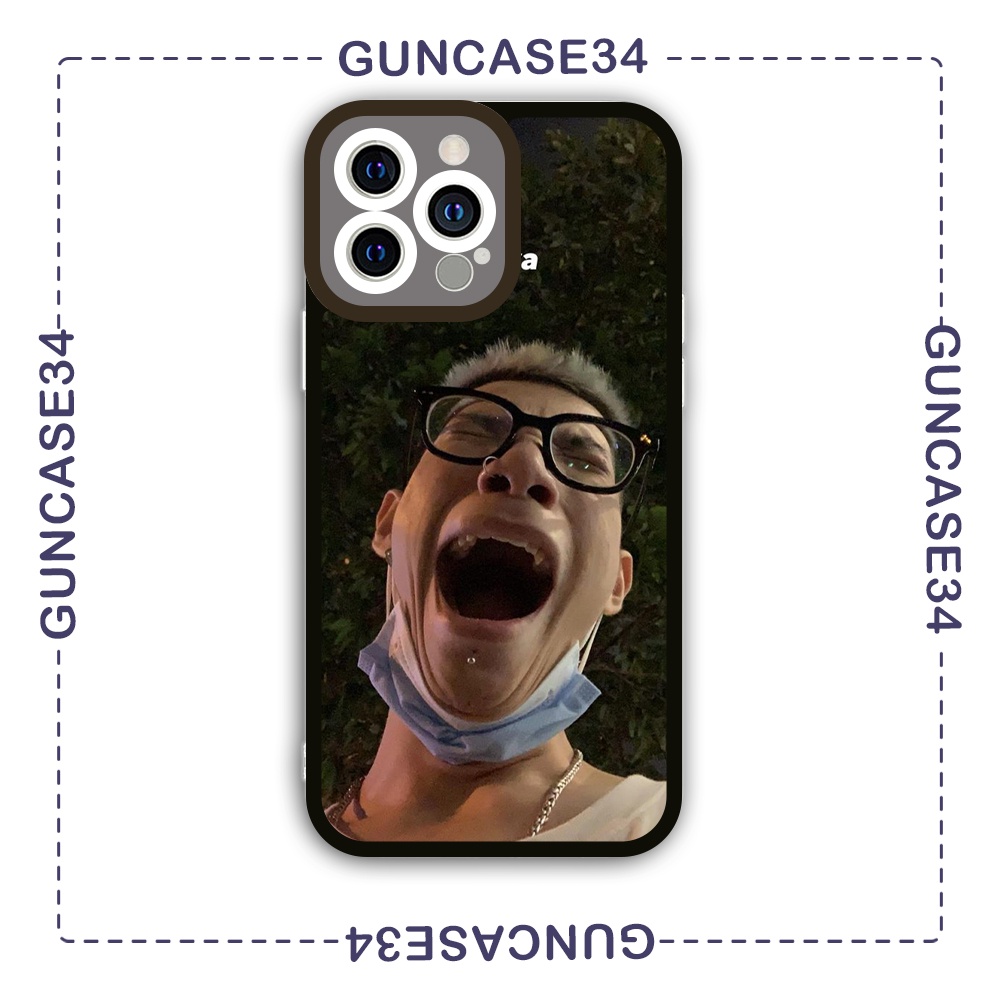 Ốp iphone cạnh vuông Guncase34 MCK meme cute 6/6s/7/7plus/8/8plus/x/xr/xs/11/12/13/pro/plus/promax/14prm