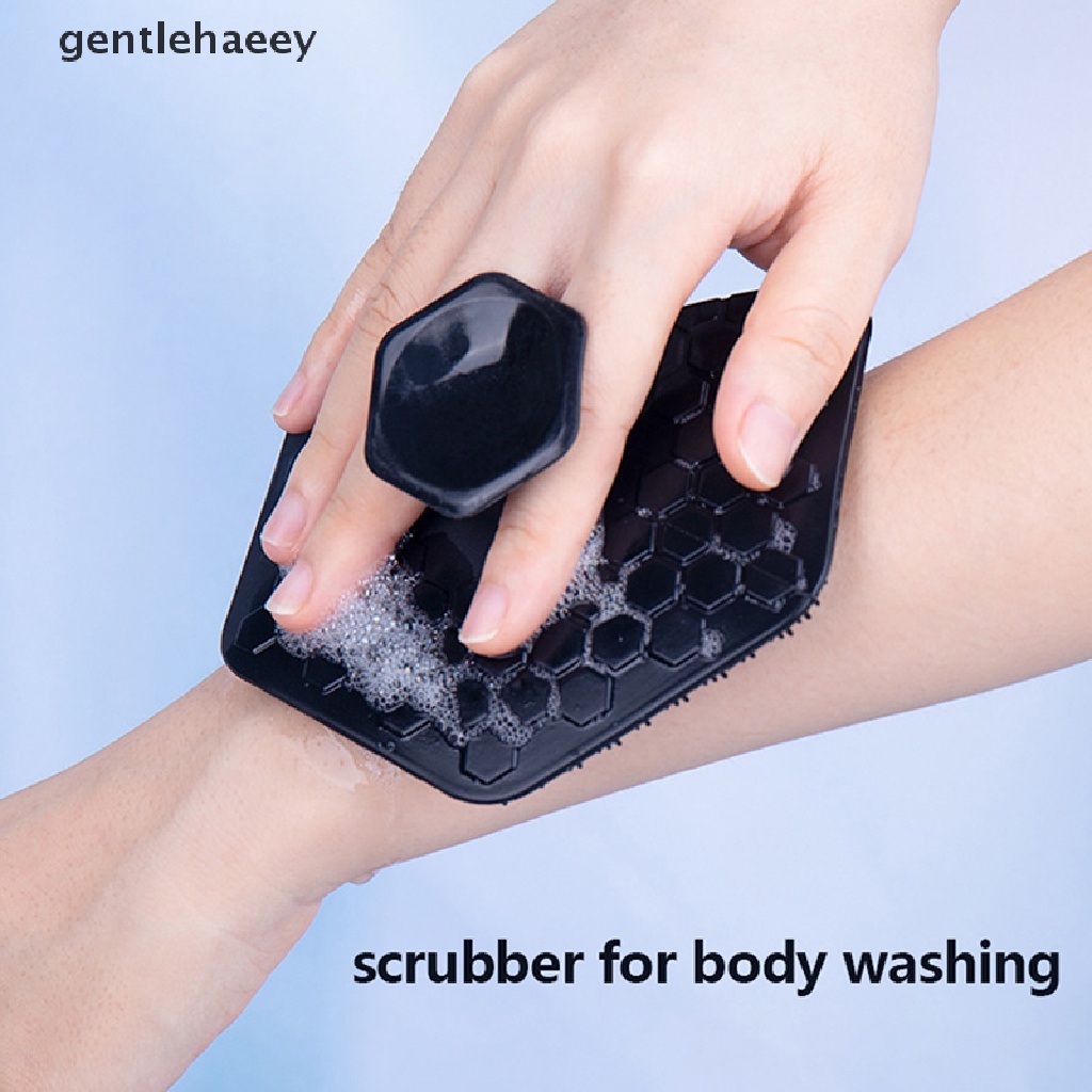 Bàn Chải Chà Lưng Tẩy Tế Bào Chết Toàn Thân Bằng Silicone Làm Sạch Sâu &amp; Phụ Kiện Phòng Tắm