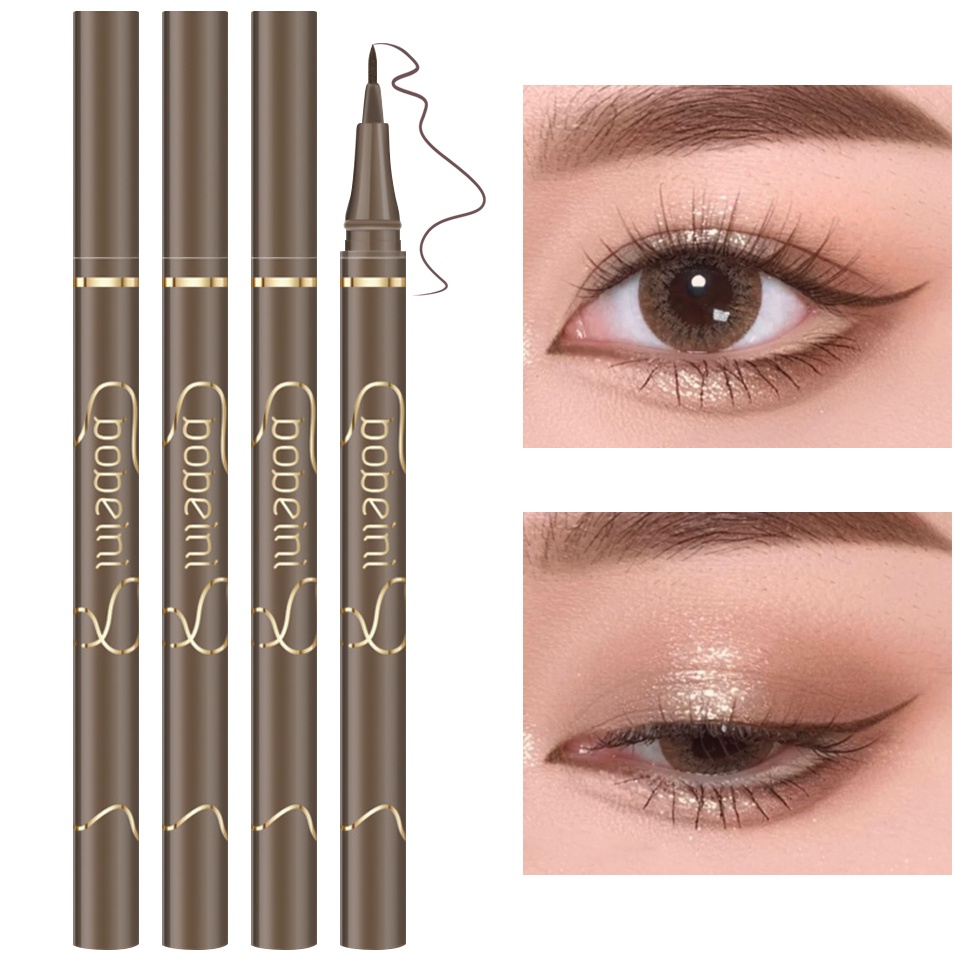Bút Kẻ Mắt Kiêm Kẻ Lông Mày Bobeini 4 Màu Tùy Chọn Nhanh Khô Chống Thấm Nước Lâu Trôi
