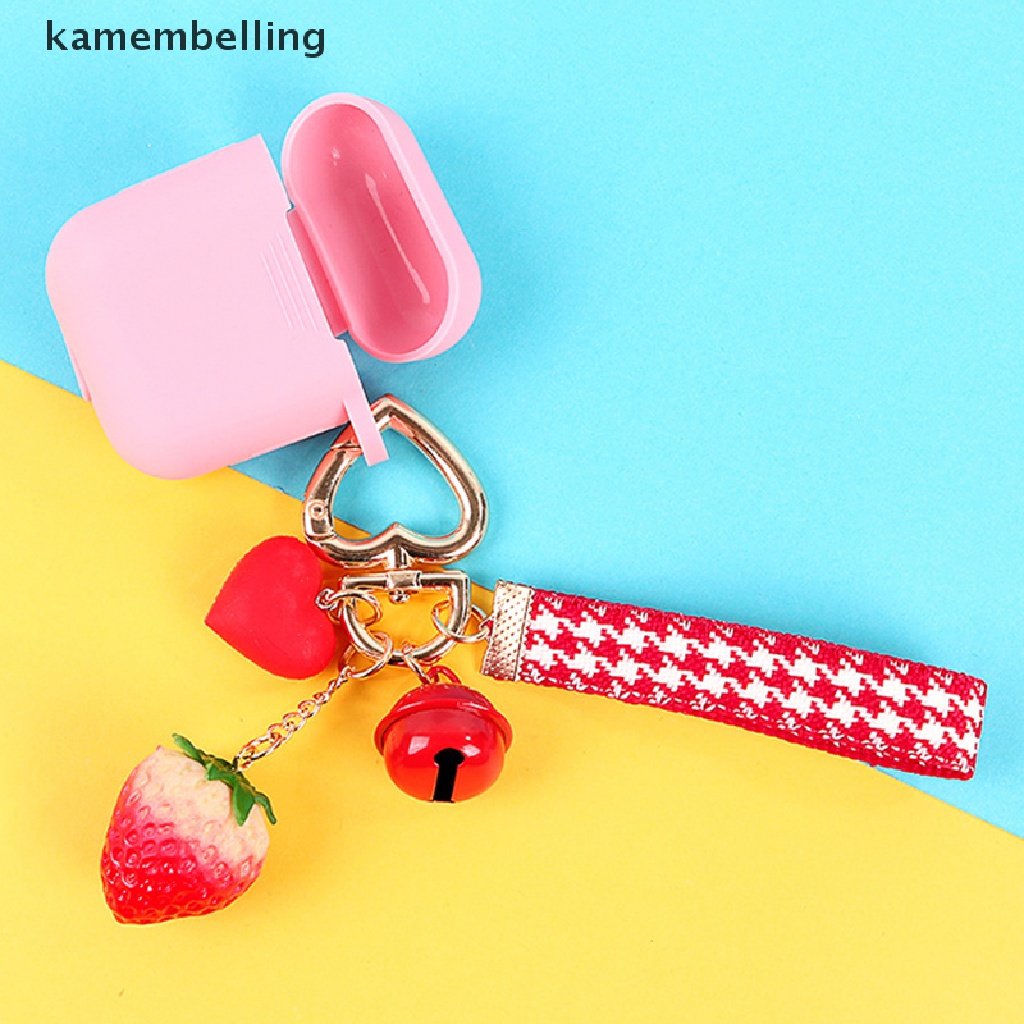 Kamembelling Móc Khóa Hình Trái Dâu Tây Dễ Thương Cho Nữ