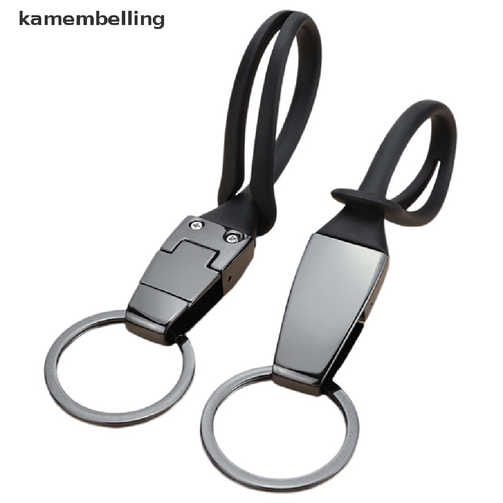 Kamembelling Móc Khóa Kim Loại Màu Đen Chống Thất Lạc Cho Xe Hơi