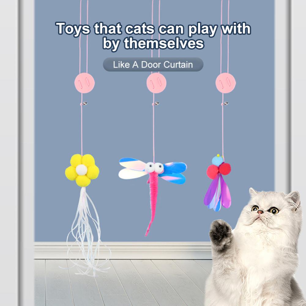 Đồ Chơi Bắt Bướm Đàn Hồi Huấn Luyện Mèo C6G9