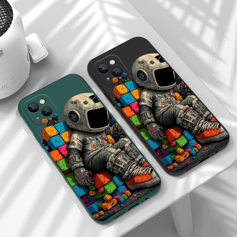 Ốp Điện Thoại Tpu Chống Sốc Hình Phi Hành Gia 3D Cho Poco X5 Pro 5G Redmi Note 12 Pro 11S 5G 12C Xiaomi Mi 12T 12 Lite K60 K50 Ultra