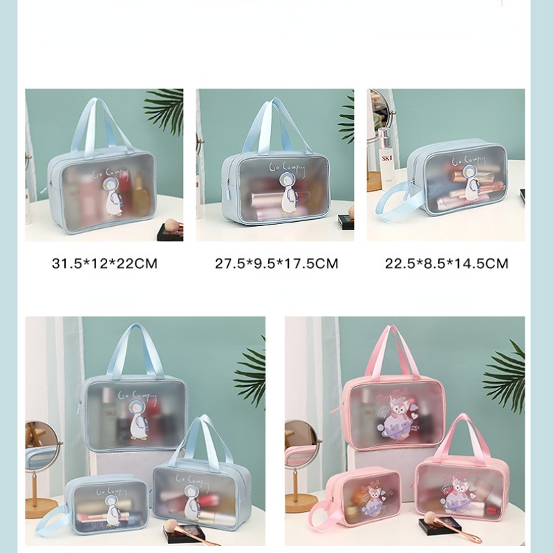 Túi Đựng Đồ Trang Điểm Chống Thấm Nước Họa Tiết Hoạt Hình Dễ Thương