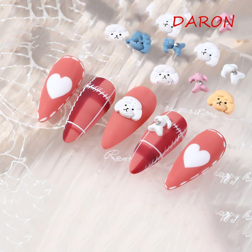 Phụ Kiện Trang Trí Móng Tay Hình Động Vật Hoạt Hình Dễ Thương DIY