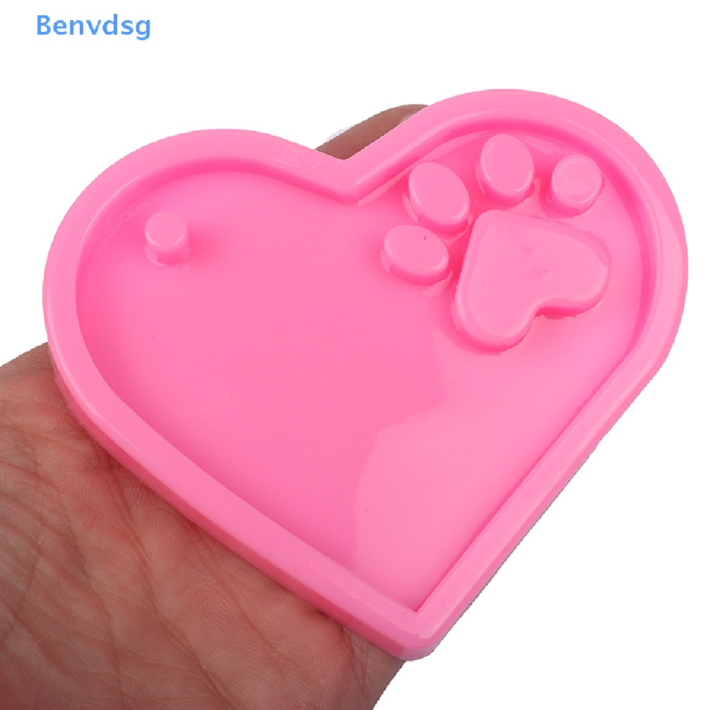 Khuôn silicone Hình Trái Tim Làm Móc Khóa DIY