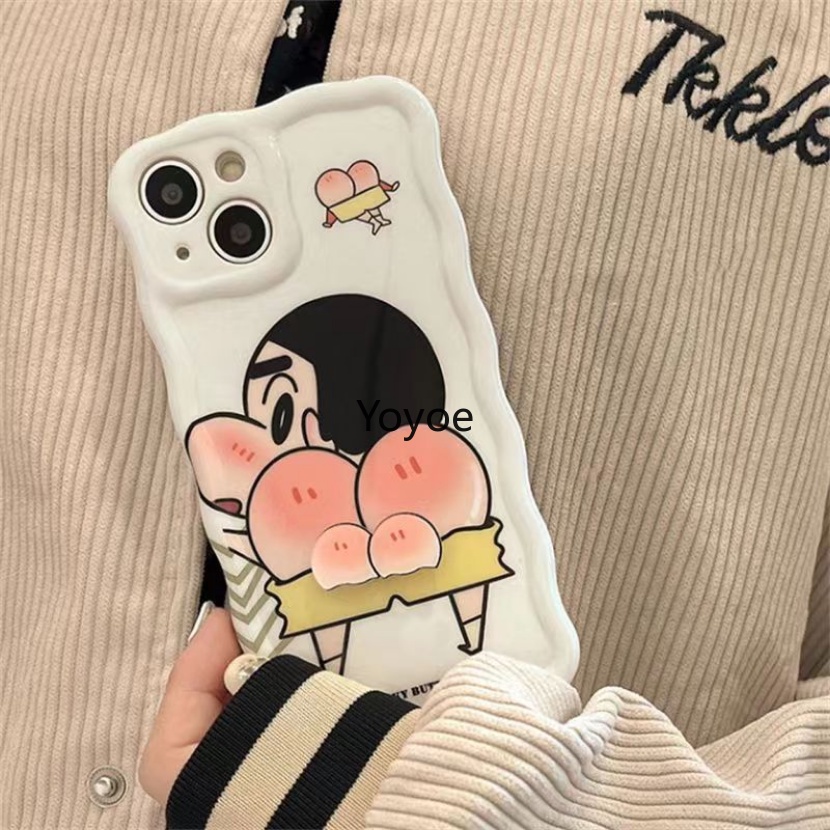 Ốp Điện Thoại Mềm Trong Suốt Chống Sốc In Hình Shin-chan Dễ Thương Cho iPhone 14 13 12 11 Pro Max 7 8 Plus X XS XR SE