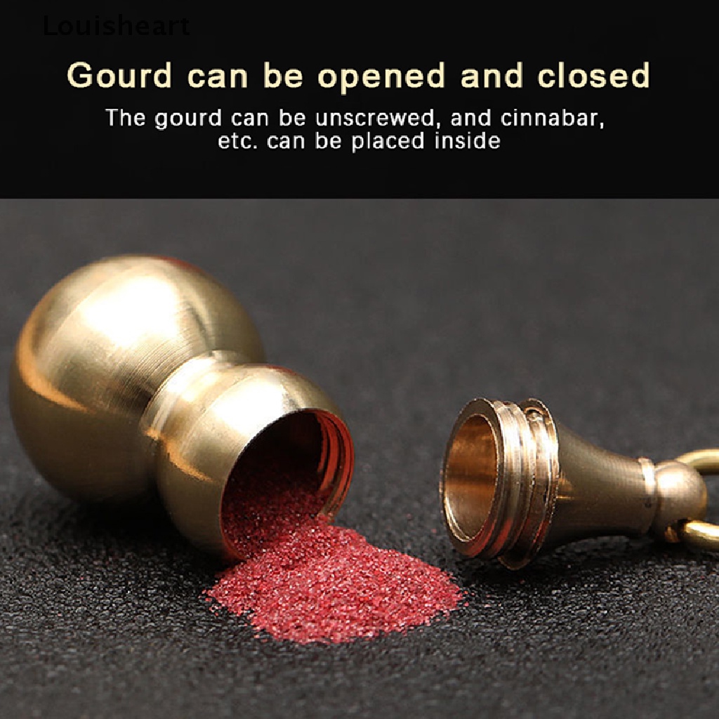 Louisheart Dây Móc Khóa Bằng Đồng Thau Hình Quả Bầu May Mắn Phong Cách Vintage