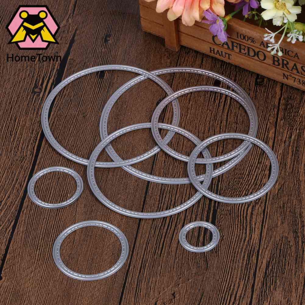 Khuôn Cắt Giấy Kim Loại Hình Tròn Xinh Xắn Thẻ