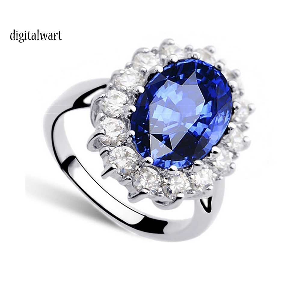 Kỹ Thuật Số| Bộ Trang Sức 3 Món Gồm Vòng cổ, Bông Tai, Nhẫn, Vòng Tay Đính Đá